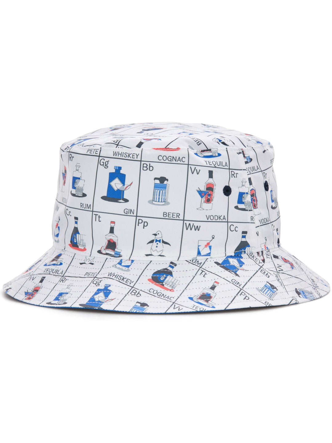 Pop Fest Reversible Golf Bucket Hat (Bright White) 