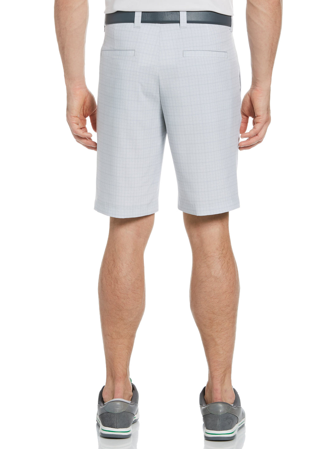 Mens Printed Plaid Short (Bright White) 