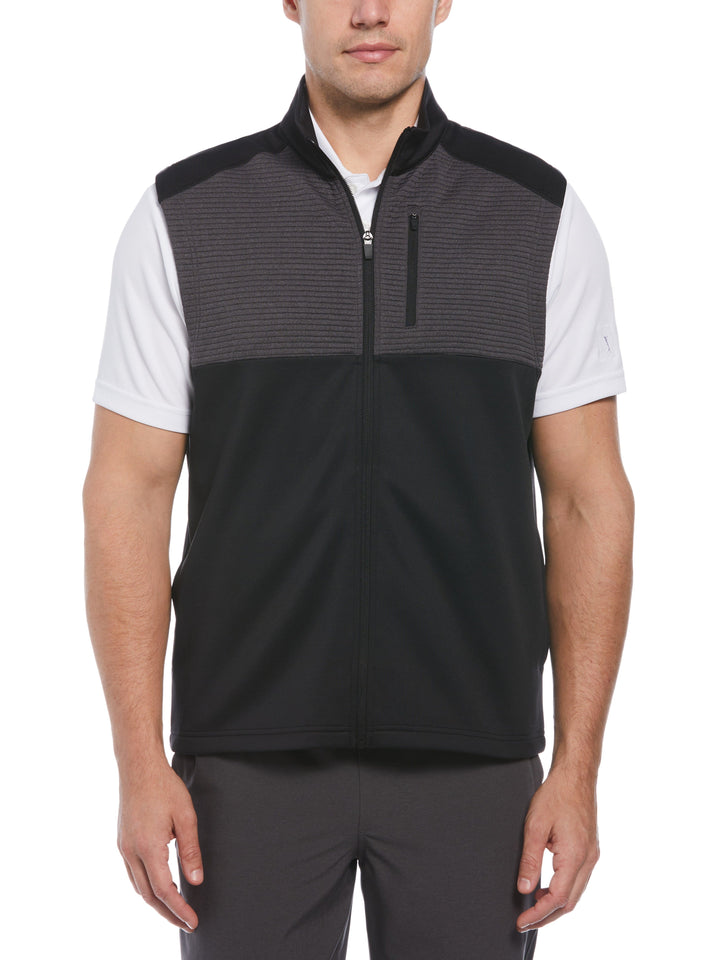 Men's Pro Ottoman Quarter Zip Golf Vest