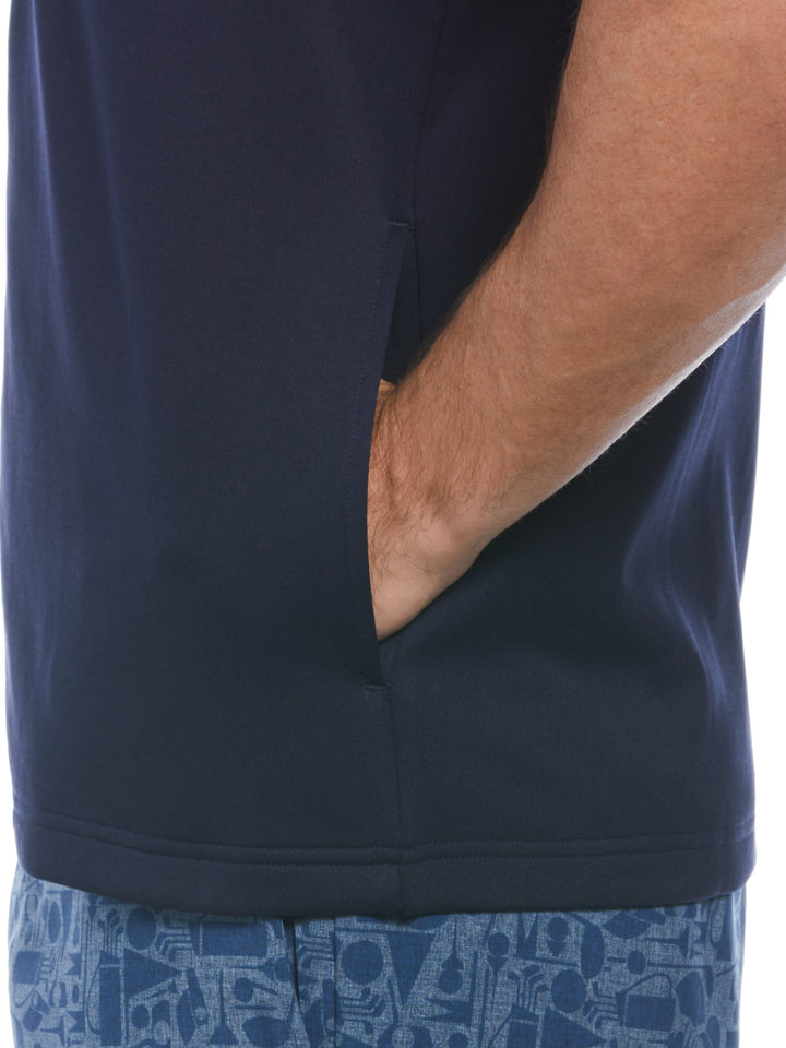 Men's Pro Ottoman Quarter Zip Golf Vest