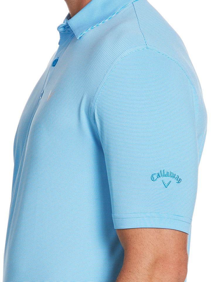 Men's Pro Spin Fine Line Stripe Golf Polo