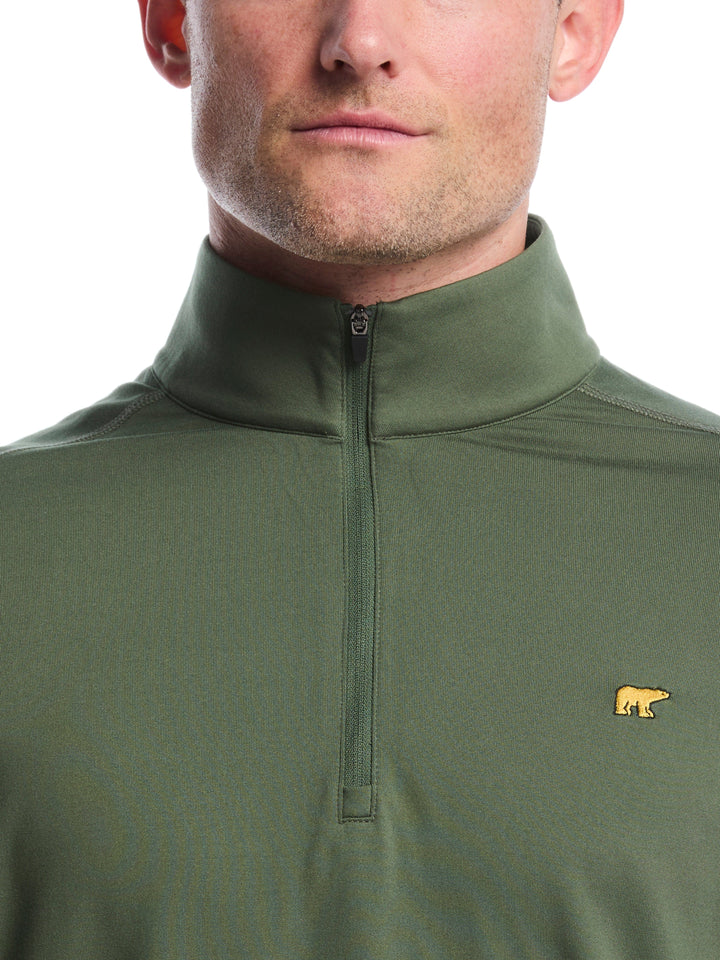 Men's Quarter Zip Fleece Golf Pullover