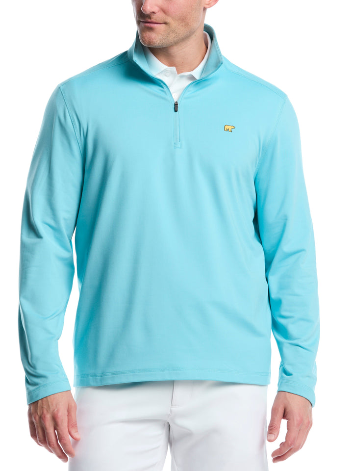 Men's Quarter Zip Fleece Golf Pullover