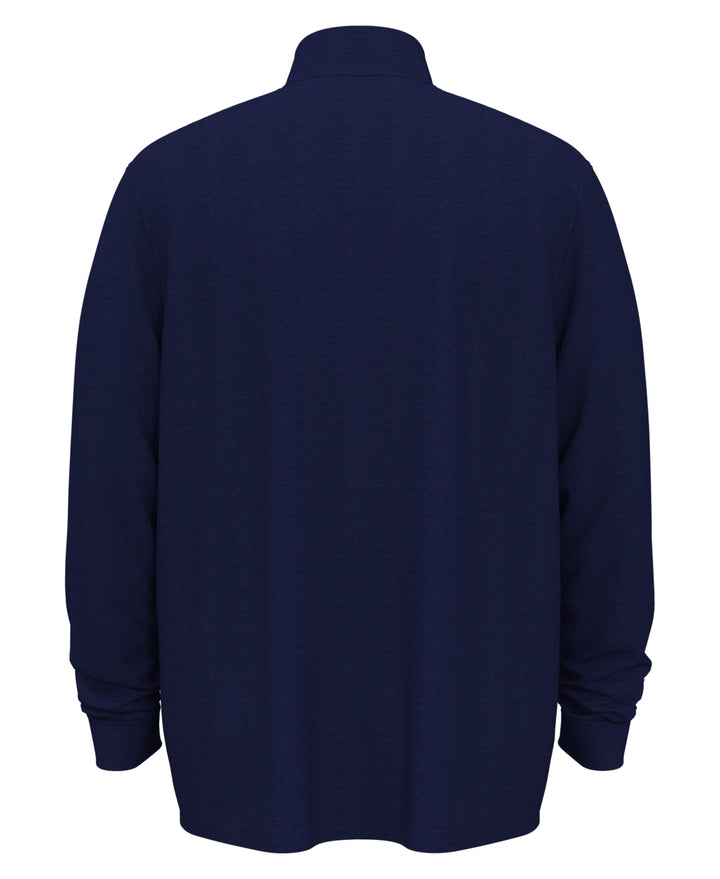 1/4 Zip Golf Pullover (Black Iris Bijou Hthr) 