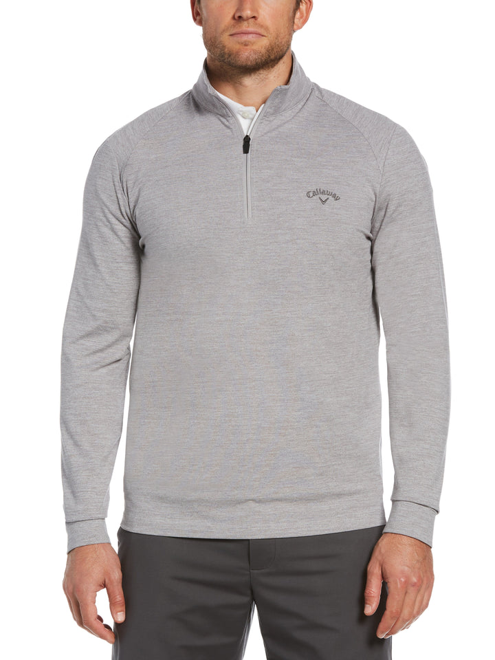 Men's Quarter Zip Printed Pullover