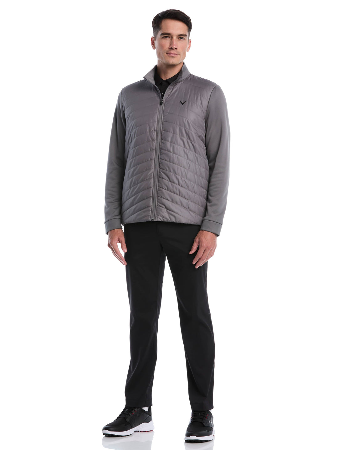 Men's Quilted Puffer Full Zip Golf Jacket