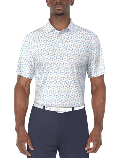 REFRESHMENTS PRINTED POLO (Bright White) 