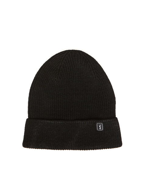 Recycled Polyester Golf Beanie (Caviar) 