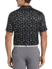 Retro Arcade Print Polo (Caviar) 