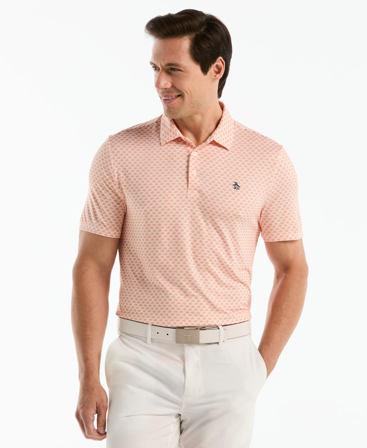 Men's Retro Geometric Print Polo