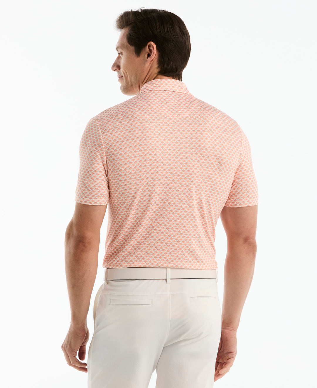 Men's Retro Geometric Print Polo