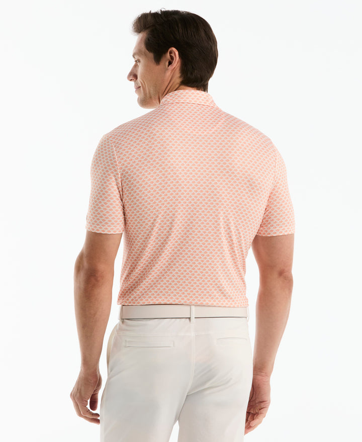 Men's Retro Geometric Print Polo