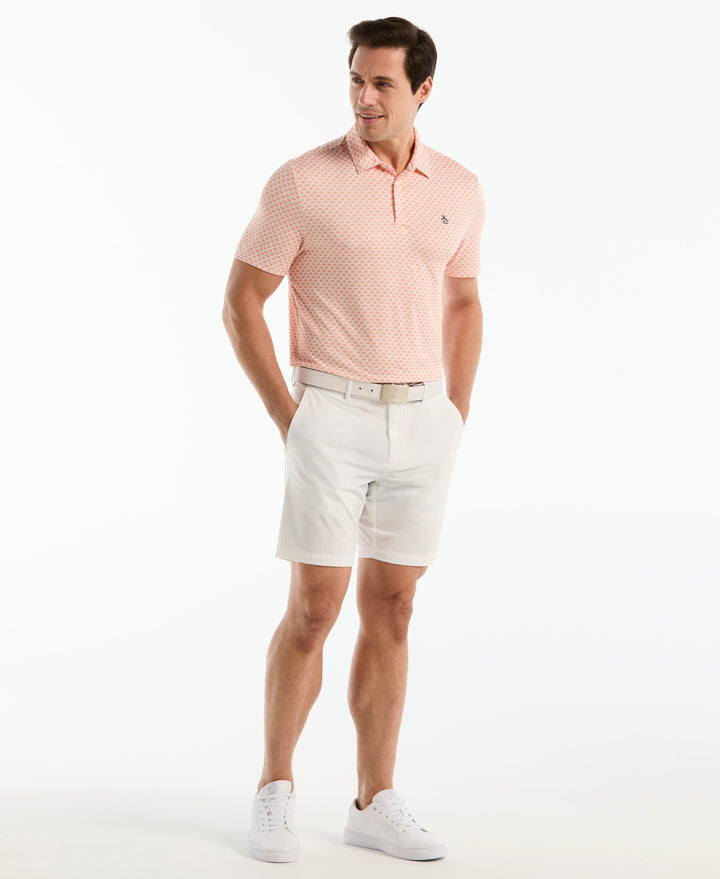 Men's Retro Geometric Print Polo
