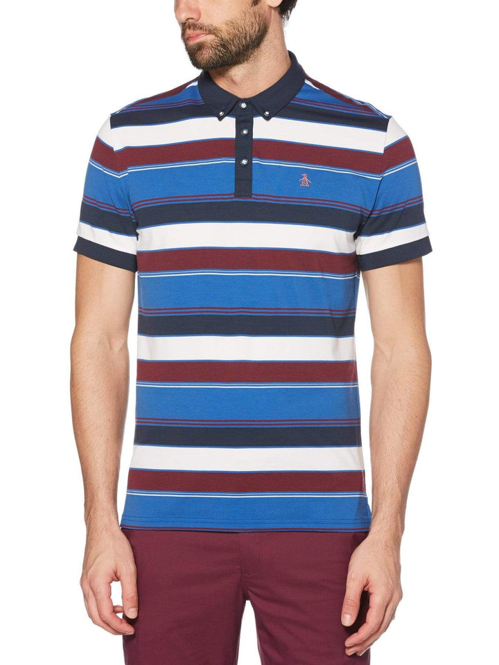 Men's Roadmap Stripe Golf Polo