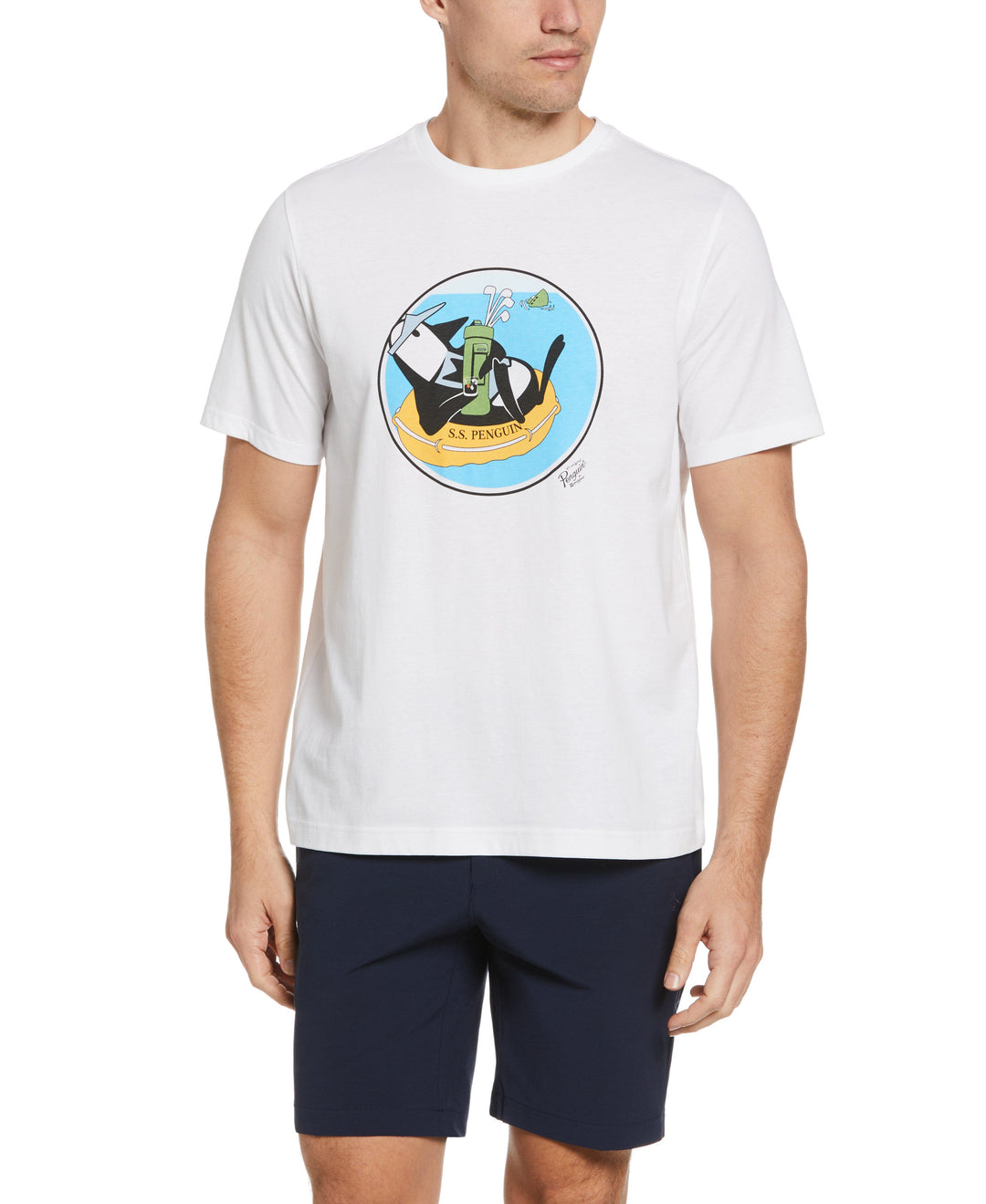 Shipwreck Pete Print Golf Tee (Bright White) 