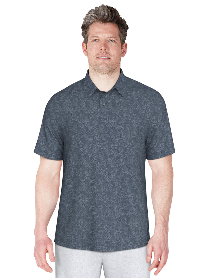 Short Sleeve Coconut Water Polo  (Insignia Bl Htr) 