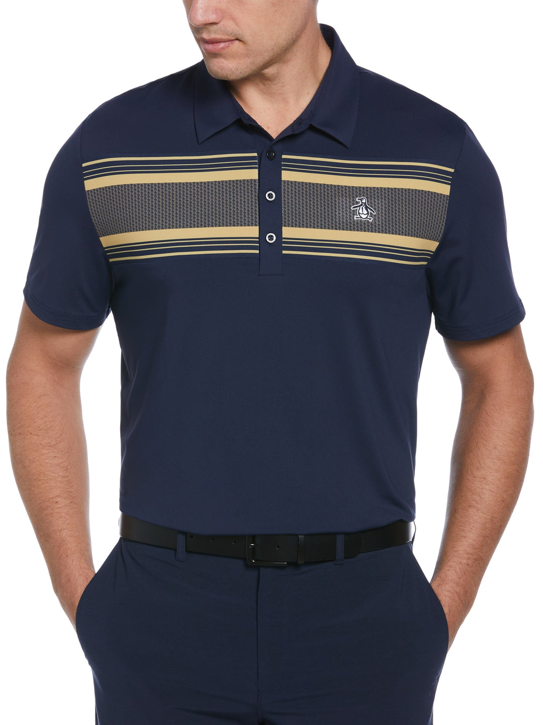 Men's Short Sleeve Eng. Jacks Heritage Stripe Print Polo