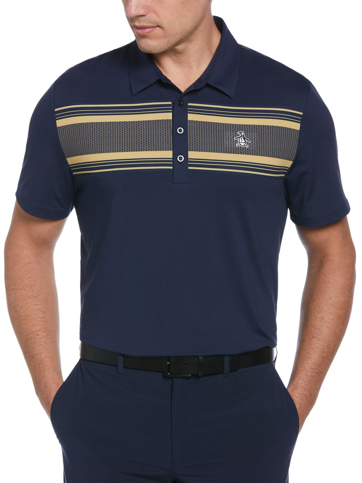 Men's Short Sleeve Eng. Jacks Heritage Stripe Print Polo