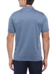 Short Sleeve Fine Line Eco Polo With Pocket  (Lt. Coronet Blue Htr) 