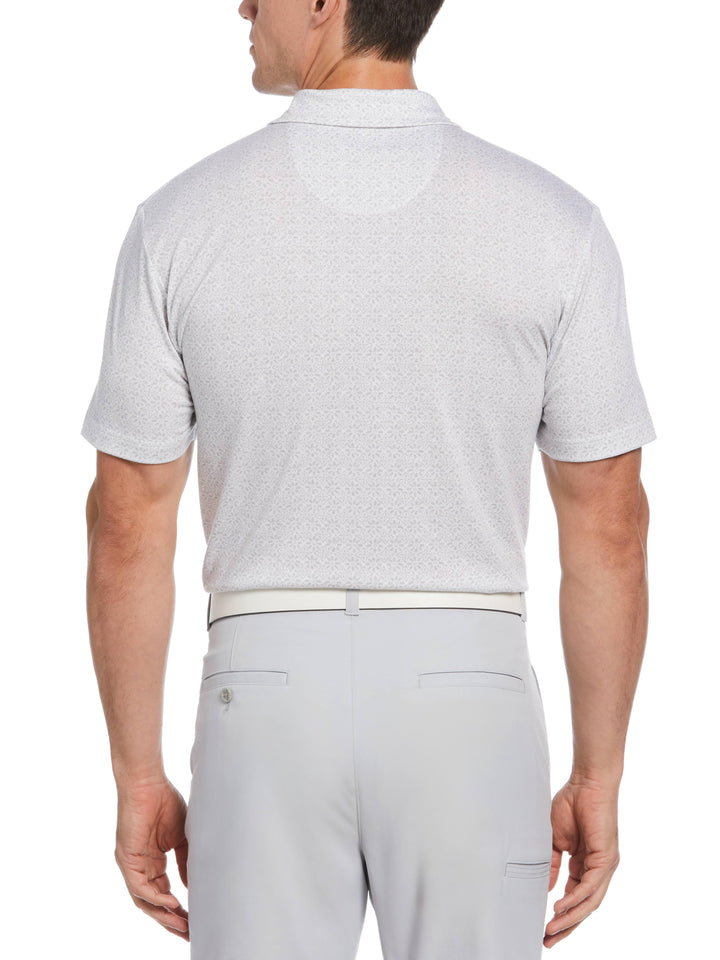 Men's Short Sleeve Medallion Print Polo