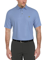 Short Sleeve Solid Texture Polo (Bel Air Blue) 