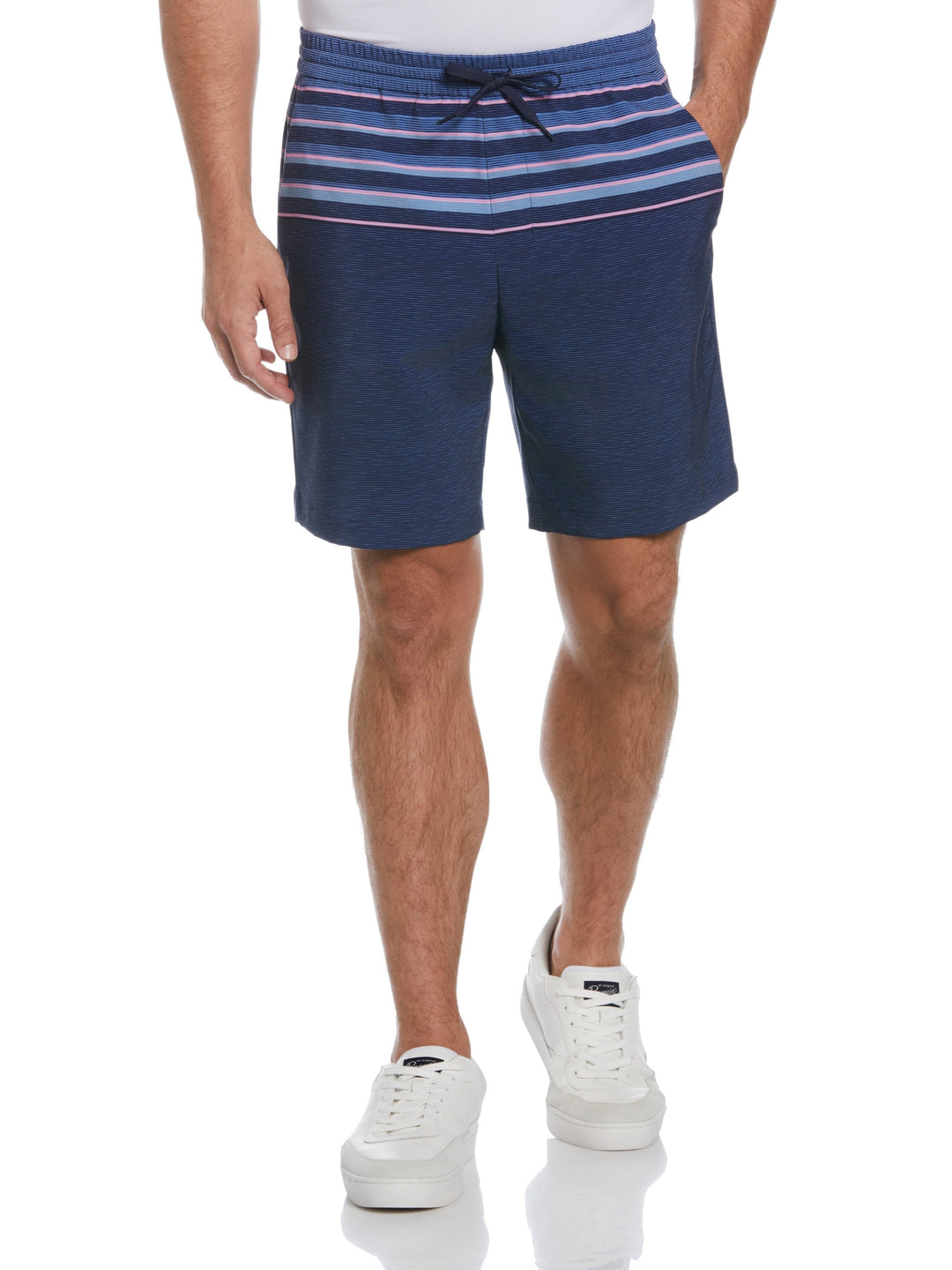 Men's Slub Stripe Block 8" Board Short