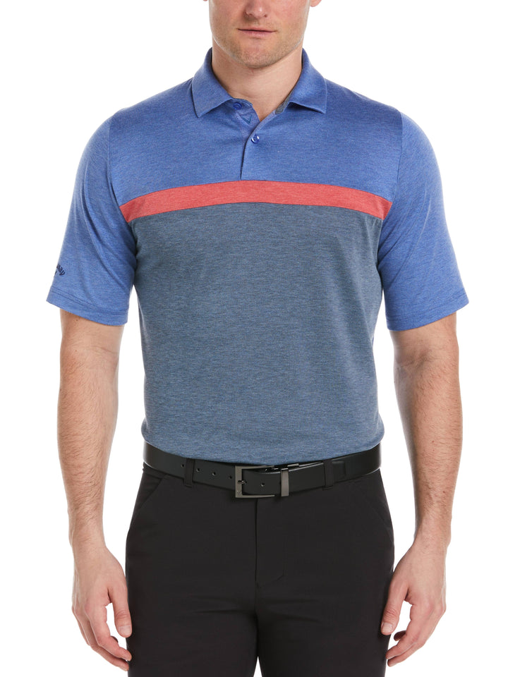 Soft Touch Color Block Golf Polo (Amparo Bl Htr) 