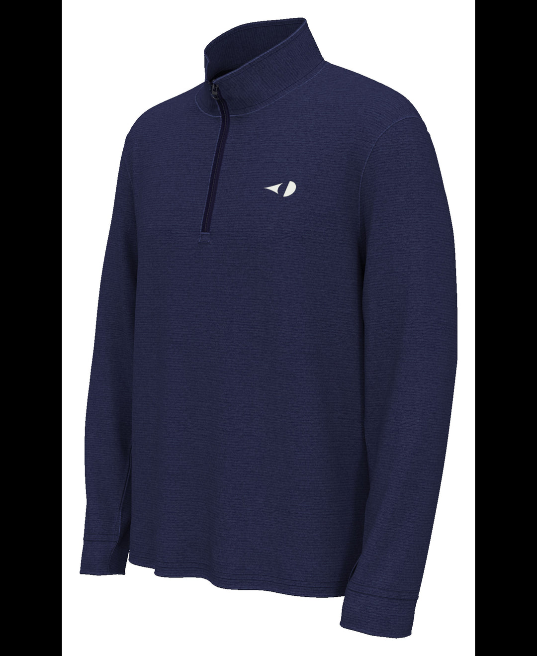 Solar 1/4 Zip Tennis Shirt (Peacoat Htr) 