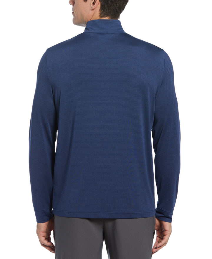 Solar 1/4 Zip Tennis Shirt (Peacoat Htr) 