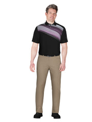 Solarized Asymmetric Print Golf Polo (Caviar) 