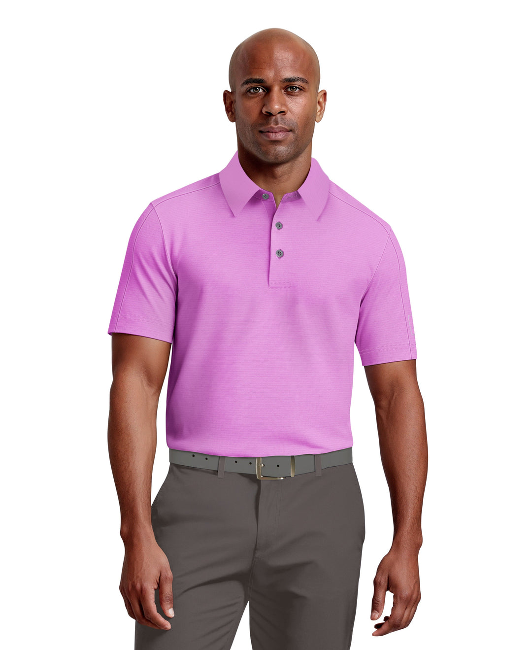 Solid Cooling Texture Polo (Iris Orchid) 