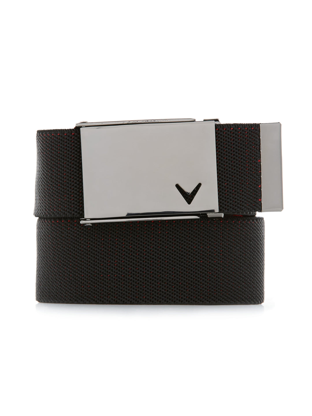 Men's Stretch Web Belt with Chevron Buckle
