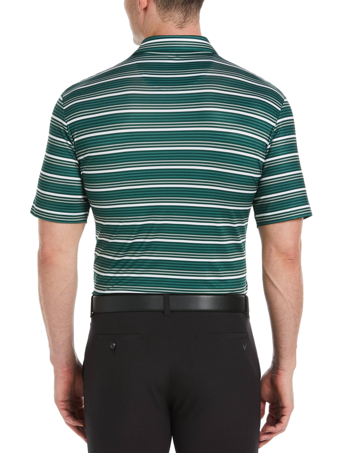 Stripe Golf Polo (Trekking Green) 