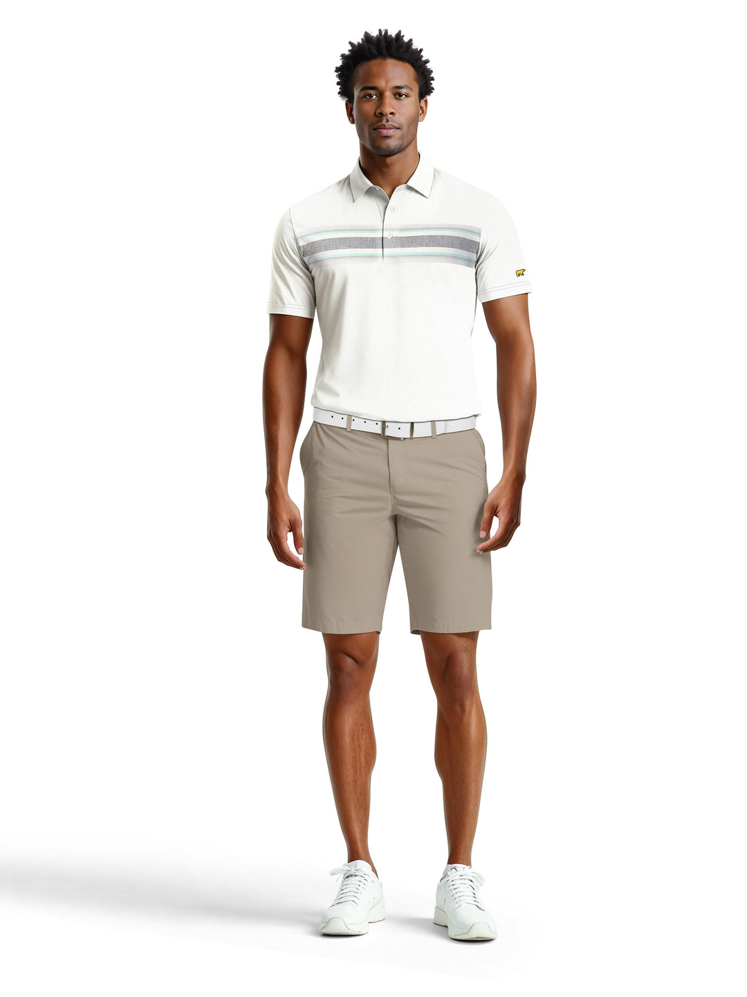 Men's Striped Polo