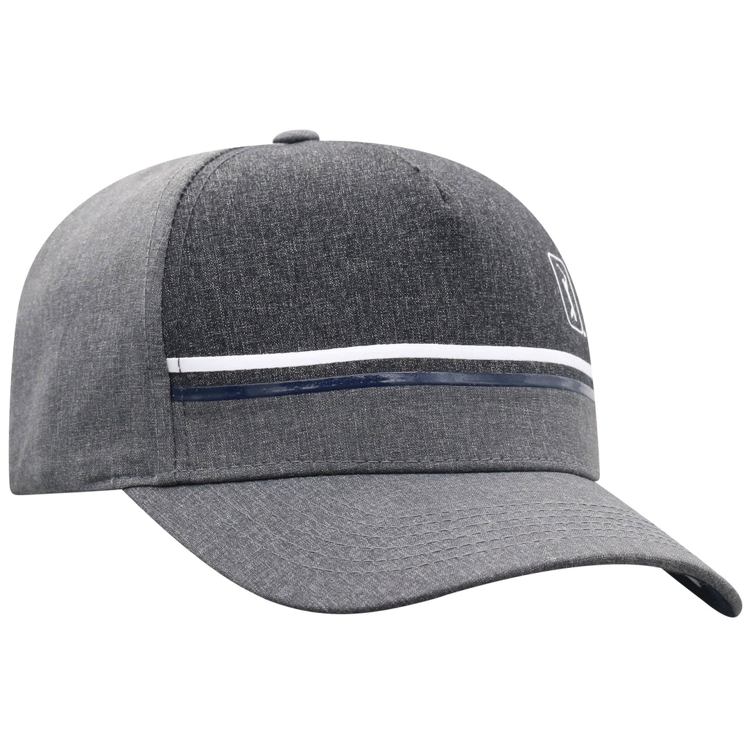 Striped Snapback Adjustable Hat (Grey Heather) 
