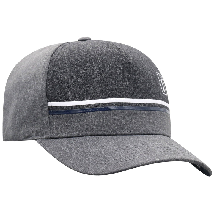 Striped Snapback Adjustable Hat (Grey Heather) 