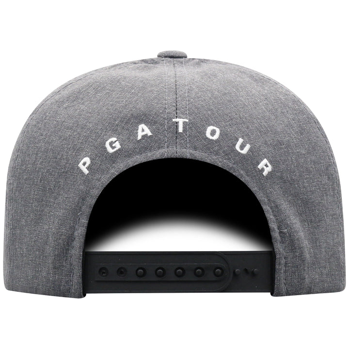 Striped Snapback Adjustable Hat (Grey Heather) 