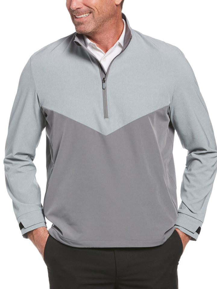 Men's Swing Tech™ Blocked Quarter Zip Golf Windbreaker