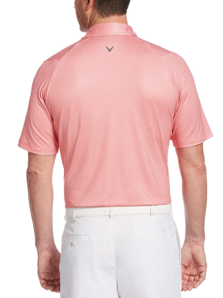 Men's Swing Tech™ Printed Gingham Golf Polo