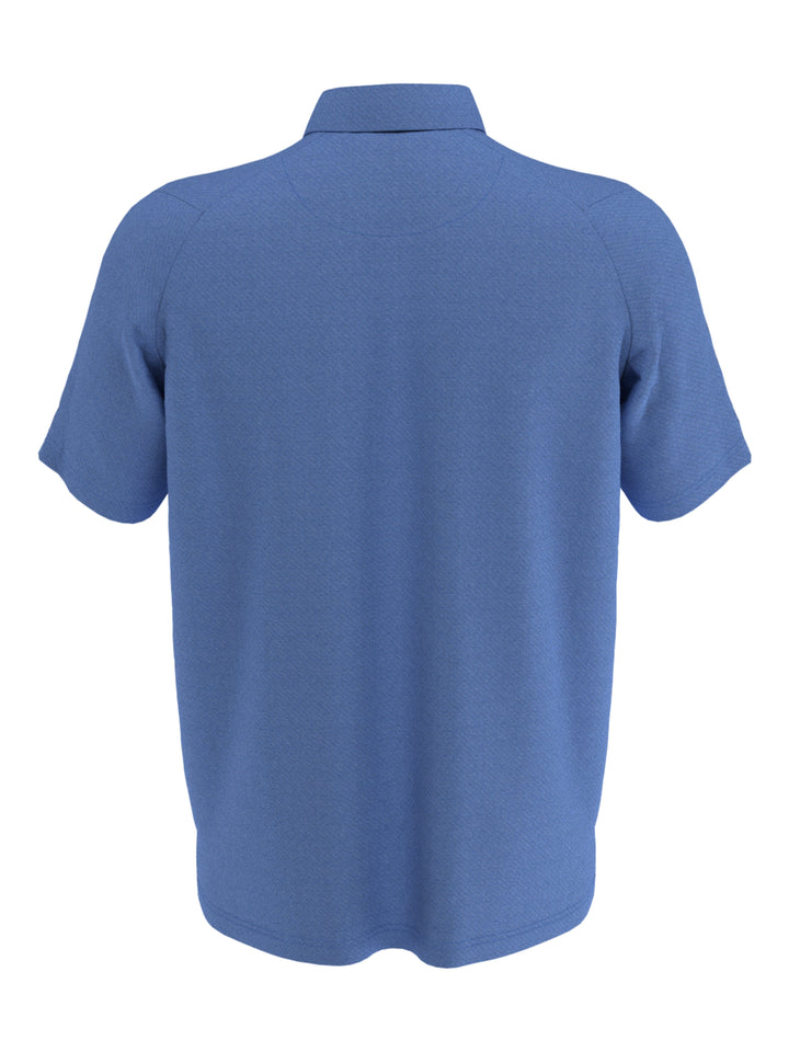 Mens Swing Tech Ventilated Heather Jacquard Golf Polo Shirt (Moody Heather) 