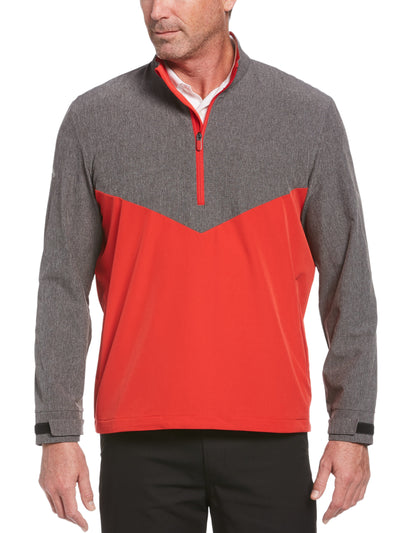 Men's Swing Tech™ Blocked 1/4 Zip Golf Windbreaker