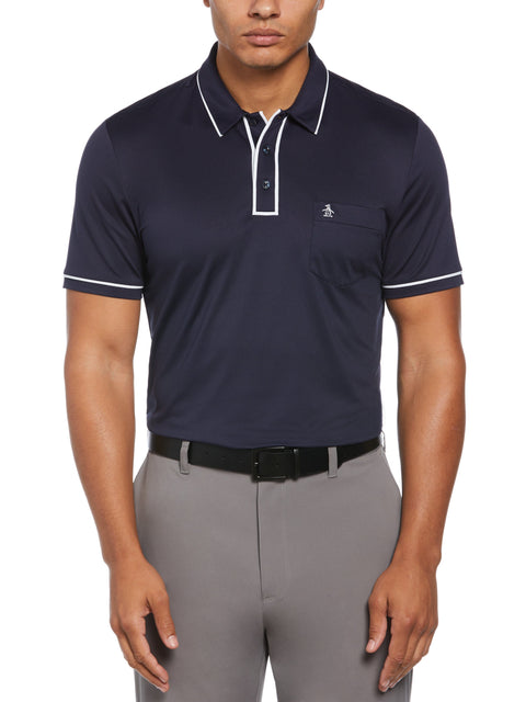 Technical Earl Short Sleeve Golf Polo Shirt (Black Iris) 