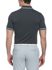 Technical Earl Short Sleeve Golf Polo Shirt (Asphalt) 