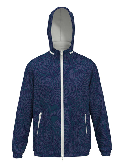 Men's Tennis Full Zip Ventilated Printed Windjacket