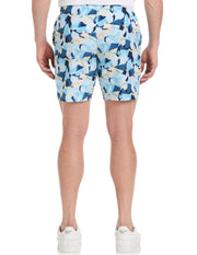 Men's Tennis Print Layered Short