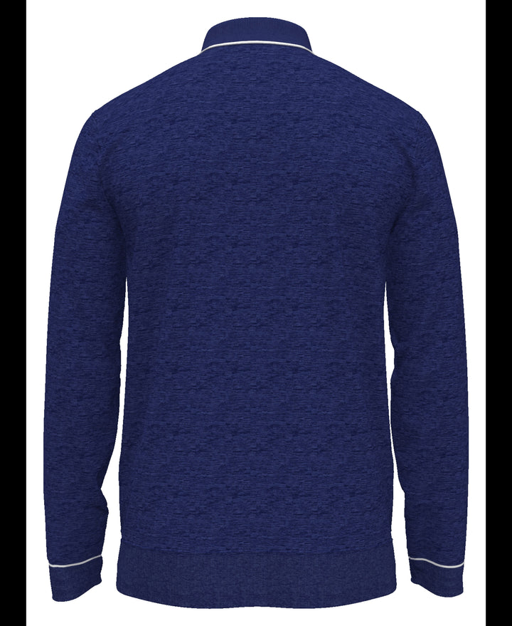 The Earl Merino Wool Blend Golf Sweater (Black Iris Bijou Hthr) 