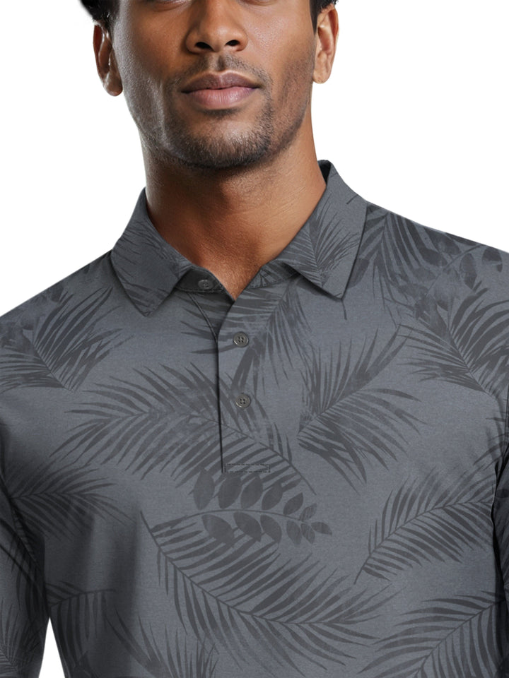 Men's Tropical Leaf Polo