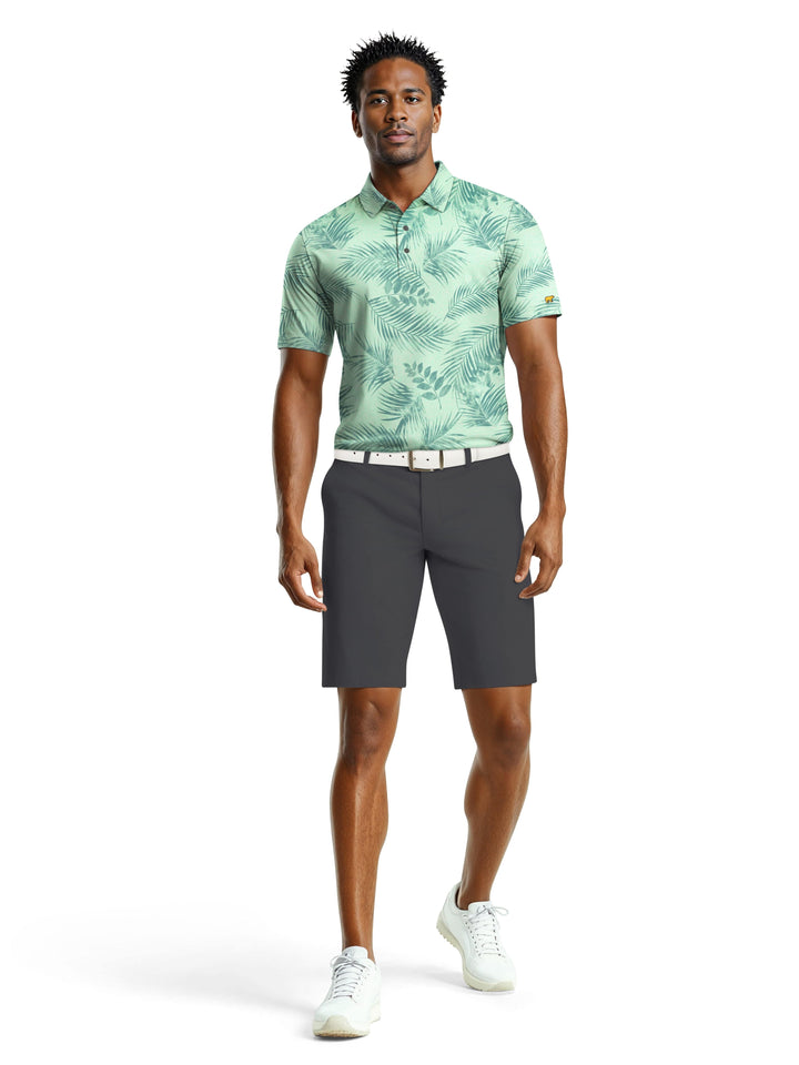 Men's Tropical Leaf Polo
