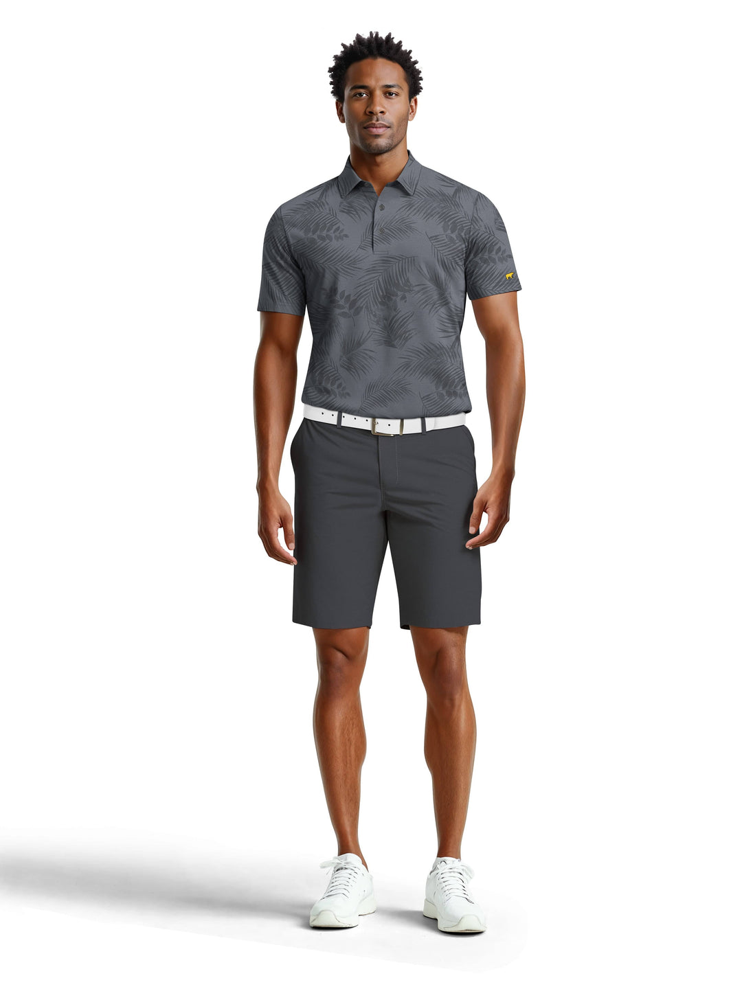 Men's Tropical Leaf Polo