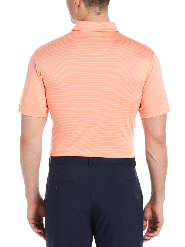 Men's Two Color Stripe Golf Polo